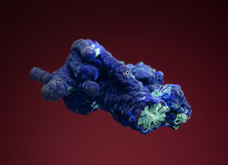 AZURITE with MALACHITE